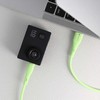 USB A į Micro USB laidas Forcell F-Energy QC3.0 2,4A 18W silikoninis 1 m C341 žalias