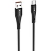 Cable USB A to Micro USB Forcell F-Energy QC3.0 2,4A 18W Silicone 1 m C341 juodas