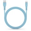 USB A į USB C laidas Forcell F-Energy QC4.0 3A 66W silikoninis 1 m C342 mėlynas