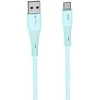 USB A į USB C laidas Forcell F-Energy QC4.0 3A 66W silikoninis 1 m C342 mėlynas