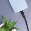 USB A tipo laidas su „Lightning“ jungtimi Forcell F-Energy 2,4A 12W silikoninis, 1 m, C343, juodas