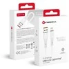 Cable USB A to Lightning Forcell F-Energy 2,4A 12W Silicone 1 m C343 baltas