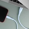 Cable USB A to Lightning Forcell F-Energy 2,4A 12W Silicone 1 m C343 mėlynas