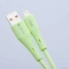 USB A tipo laidas su „Lightning“ jungtimi Forcell F-Energy 2,4A 12W silikoninis, 1 m, C343 žalias