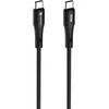 USB C laidas į USB C jungtį Forcell F-Energy QC4.0 PD 3A 60W silikoninis 1 m C344 juodas