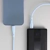 USB C - Lightning kabelis Forcell F-Energy PD 3A 27W silikoninis 1 m C346 mėlynas