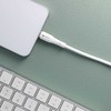 USB C laidas į USB C jungtį Forcell F-Energy QC4.0 PD 5A 100W silikoninis 1 m C347 baltas