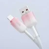 USB A tipo laidas su „Lightning“ jungtimi Forcell F-Energy 2,4A 12W gradientinis 1 m C353 baltas