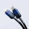 USB C - Lightning kabelis Forcell F-Energy PD 3A 27W gradientas 1 m C356 juodas
