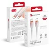 USB C į USB C laidas Forcell F-Energy QC4.0 PD 5A 100W gradientas 1 m C357 baltas