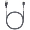 USB A tipo į „Lightning“ tipo laidas „Forcell F-Energy“ 2,4A 12W, anglies pluošto, 1 m, CB-01A, juodas