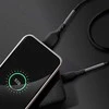 USB A tipo į „Lightning“ tipo laidas „Forcell F-Energy“ 2,4A 12W, anglies pluošto, 1 m, CB-01A, juodas