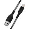 USB A tipo į „Lightning“ tipo laidas „Forcell F-Energy“ 2,4A 12W, anglies pluošto, 1 m, CB-01A, juodas