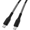 USB C į USB C laidas Forcell F-Energy QC4.0 PD 5A 100W Carbon 1 m CB-04C juodas