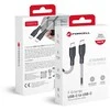 USB C į USB C laidas Forcell F-Energy QC4.0 PD 5A 240W Carbon 1 m CB-05C juodas