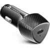 Automobilinis įkroviklis Forcell F-Energy Carbon USB C QC3.0 PD 3A 20W CC50-1C juodas