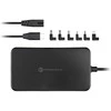 FORCELL F-ENERGY E856 uniwersal laptop charger 90W USB C + 6 adaptors - juodas