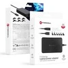 FORCELL F-ENERGY E856 uniwersal laptop charger 90W USB C + 6 adaptors - juodas