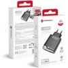 Phone charger Forcell F-Energy Ultra Slim GaN III 2 x USB C PD QC4.0 3A 45W B245201(2C) juodas