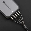 USB A į USB C laidas Forcell F-Energy QC4.0 3A 66W metalinis 2 m C234 sidabrinis