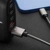 Cable USB A to Lightning Forcell F-Energy 2,4A 12W Metal 2 m C236 sidabrinis