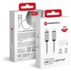 USB C - Lightning laidas Forcell F-Energy PD 3A 27W metalinis 1 m C238 sidabrinis