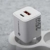 Telefono įkroviklis Forcell F-Energy Mini GaN III USB C + USB A QC4.0 PD 25W VT-25B baltas 0INT