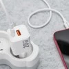 Telefono įkroviklis Forcell F-Energy Mini GaN III USB C + USB A QC4.0 PD 20W VT-35A baltas 0INT
