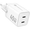 Įkroviklis Forcell (VT-36B) (2xUSB-C 3A 45W) baltas