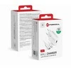 PTC Forcell 230V sieninis įkroviklis su USB Type-C, žaibo (APPLE) laidu 3A 20W su PD ir QC 4.0 įkrovimo funkcija