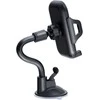Automobilinis universalus telefono laikiklis Forcell (17cm) Long arm tvirtinamas ant prietaisų skydelio, juodas