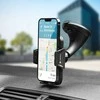 Automobilinis telefono laikiklis Forcell F-Grip Carbon HT1 priekiniam stiklui / prietaisų skydeliui juodas