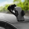 Automobilinis telefono laikiklis Forcell F-Grip Carbon HT1 priekiniam stiklui / prietaisų skydeliui juodas