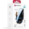 Belaidis automobilio telefono laikiklis Forcell F-Grip HS6 15W priekiniam stiklui / ventiliacijos angai juodas