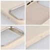 Dėklas Case for iPhone 15 PRO MAX Forcell F-Protect Frame Premium compatible with Magsafe antique baltas