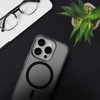 „iPhone 16 PLUS“ dėklas su „Forcell F-Protect Levels“ dvigubo sluoksnio 4D technologija, suderinamas su „Magsafe Military Drop-Test“, dūminis juodas