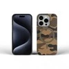 „iPhone 16 PLUS“ dėklas su „Forcell F-Protect Levels“ dvigubo sluoksnio 4D technologija, suderinamas su „Magsafe Military Drop-Test“ dykumos kamufliažu.