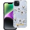 „iPhone 14 PLUS“ dėklas „Forcell F-Protect Mirage“, suderinamas su „Magsafe“ pavasarinių gėlių imitacija.