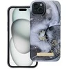 „iPhone 15 PLUS“ dėklas „Forcell F-Protect Mirage“, suderinamas su „Magsafe“ marmuro rūko spalvos dėklu.