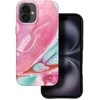 „iPhone 16 PLUS“ dėklas „Forcell F-Protect Mirage“, suderinamas su „Magsafe Military Drop-Test“, rausvo marmuro spalvos