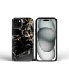 „iPhone 16 Forcell F-Protect Mirage“ dėklas, suderinamas su „Magsafe Military Drop-Test“ juodo marmuro danga