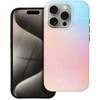Dėklas Case for iPhone 15 PRO Forcell F-Protect Mirage compatible with Magsafe Military Drop-Test pinky mėlynas