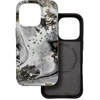 „iPhone 15 PRO MAX“ dėklas „Forcell F-Protect Mirage“, suderinamas su kariniu kritimo testu, sidabrinis rūkas