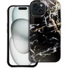 Dėklas Case for iPhone 15 PRO Forcell F-Protect Mirage compatibl with Magsafe Military Drop-Test juodas marble