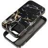 „iPhone 16 PLUS“ dėklas, skirtas „Forcell F-Protect Mirage“, suderinamas su „Magsafe Military Drop-Test“, juodas marmuras