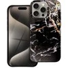 „iPhone 15 PRO MAX“ dėklas „Forcell F-Protect Mirage“, suderinamas su „Magsafe Military Drop-Test“ juodo marmuro danga.