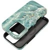 Dėklas Case for iPhone 15 PRO Forcell F-Protect Mirage compatible with Magsafe Military Drop-Test žalias marble