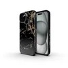 „iPhone 16 PLUS“ dėklas, skirtas „Forcell F-Protect Mirage“, suderinamas su „Magsafe Military Drop-Test“, juodas marmuras