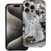 „iPhone 15 PRO MAX“ dėklas „Forcell F-Protect Mirage“, suderinamas su kariniu kritimo testu, sidabrinis rūkas