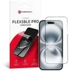 Hybrid glass to iPhone 16 Forcell Flexible 5D juodas